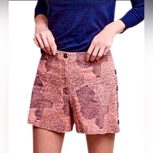 ANTHROPOLOGIE - Terracotta Patterned Shorts